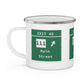 Vintage Merritt Parkway Exit 48 Sign Enamel Camping Mug