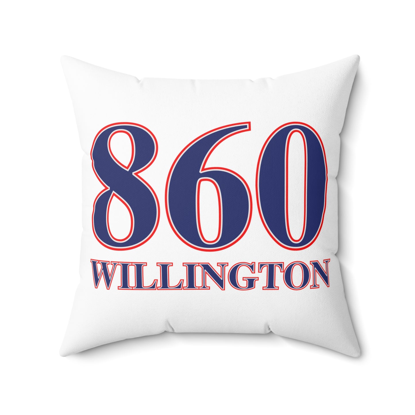 860 Willington, Red, White & Blue  Spun Polyester Square Pillow