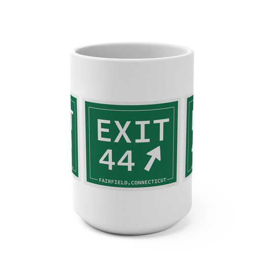 Vintage Exit 44 Merritt Parkway Sign Mug 15oz