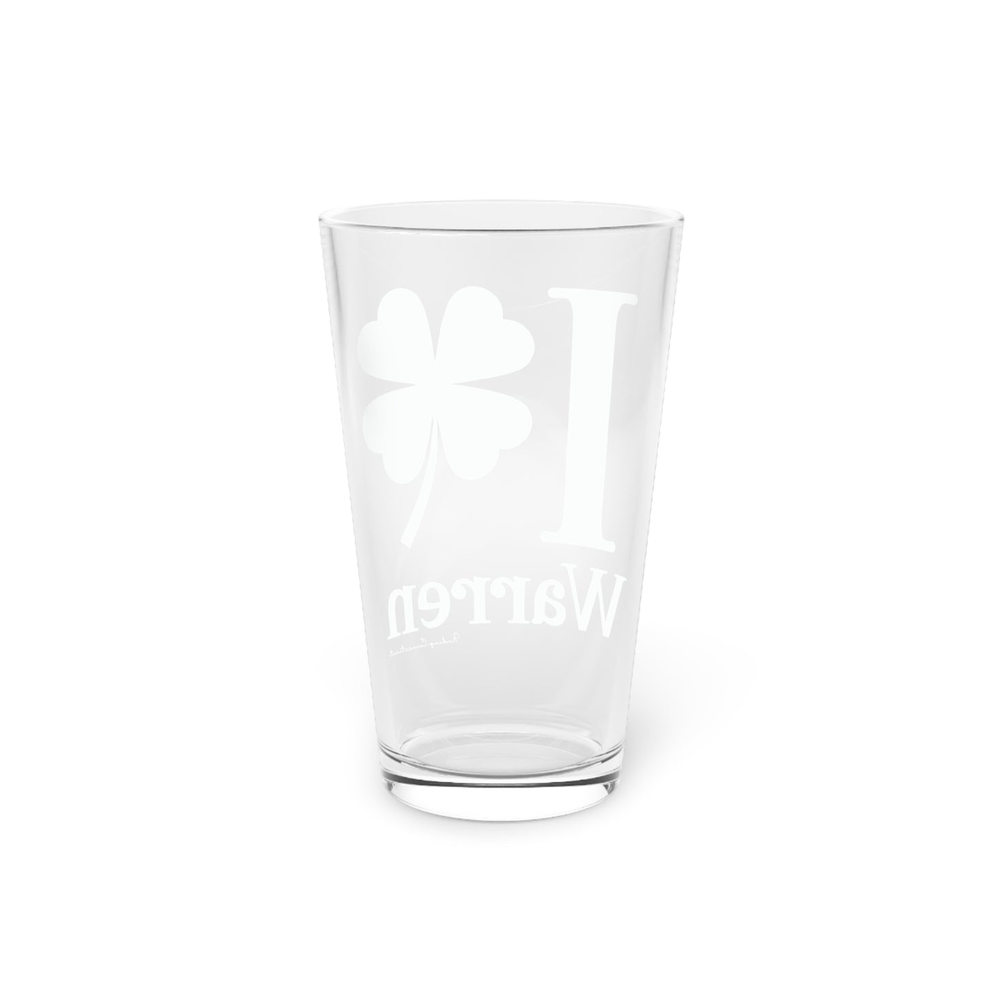 I Clover Warren Pint Glass, 16oz