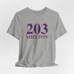 203 Shelton Red White & Blue Unisex Jersey Short Sleeve T-Shirt