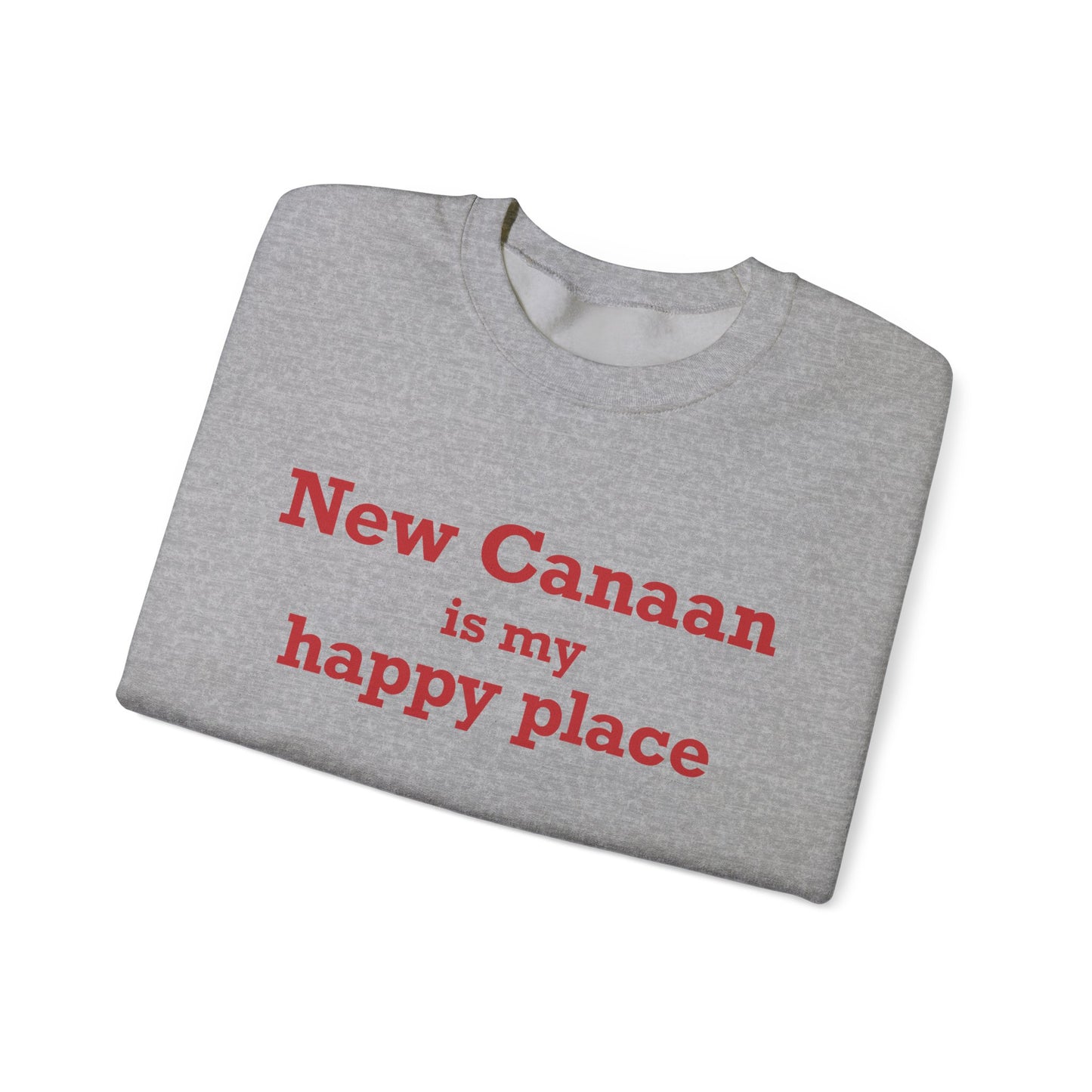New Canaan Is My Happy Place Unisex Heavy Blend™ Crewneck Sweatshirt