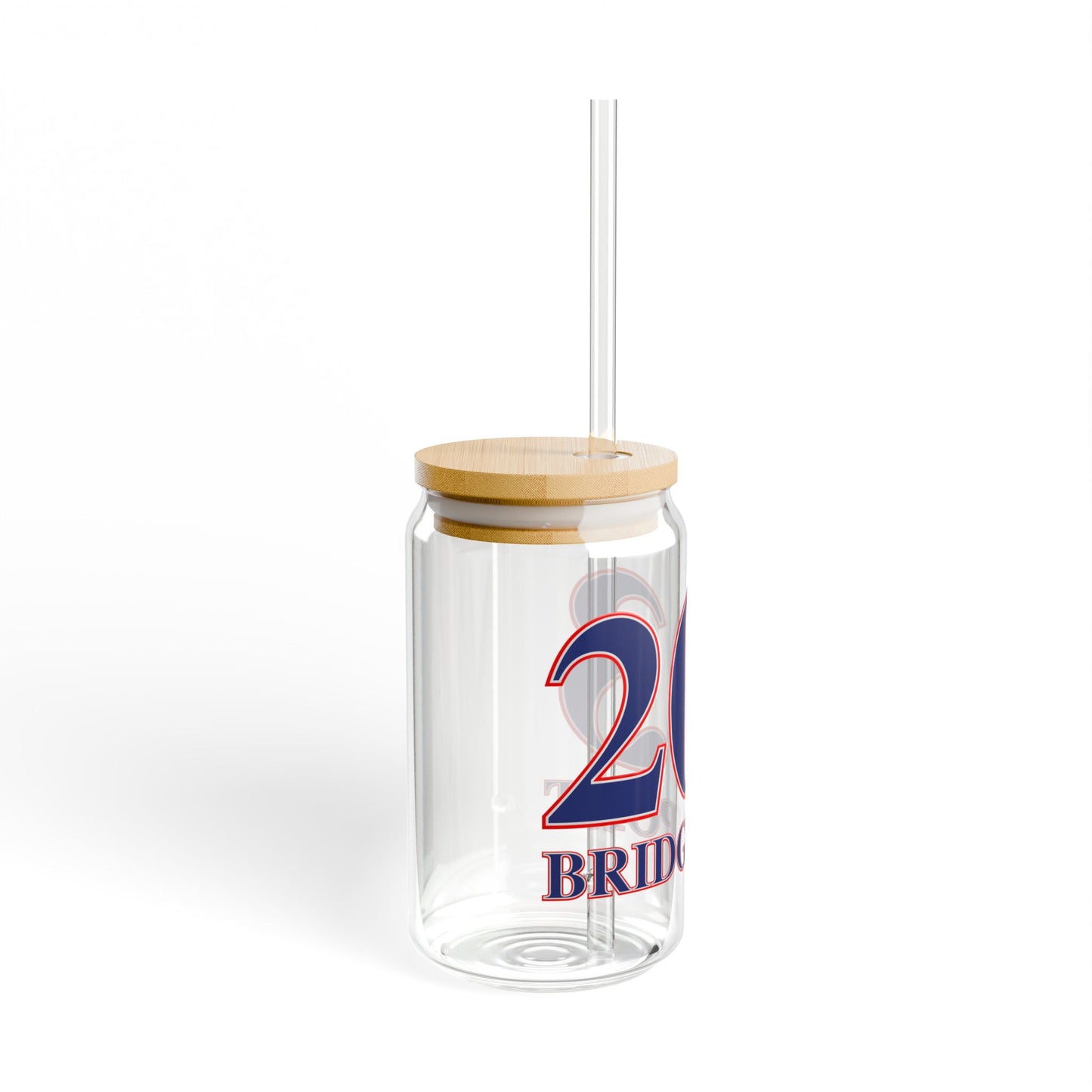 203 Bridgeport Red White & Blue Sipper Glass, 16oz