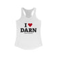 I Heart DARN Women's Ideal Racerback Tank Top