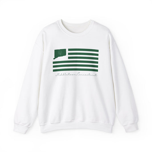 Middletown Connecticut St Patrick’s Day Flag Unisex Heavy Blend™ Crewneck Sweatshirt