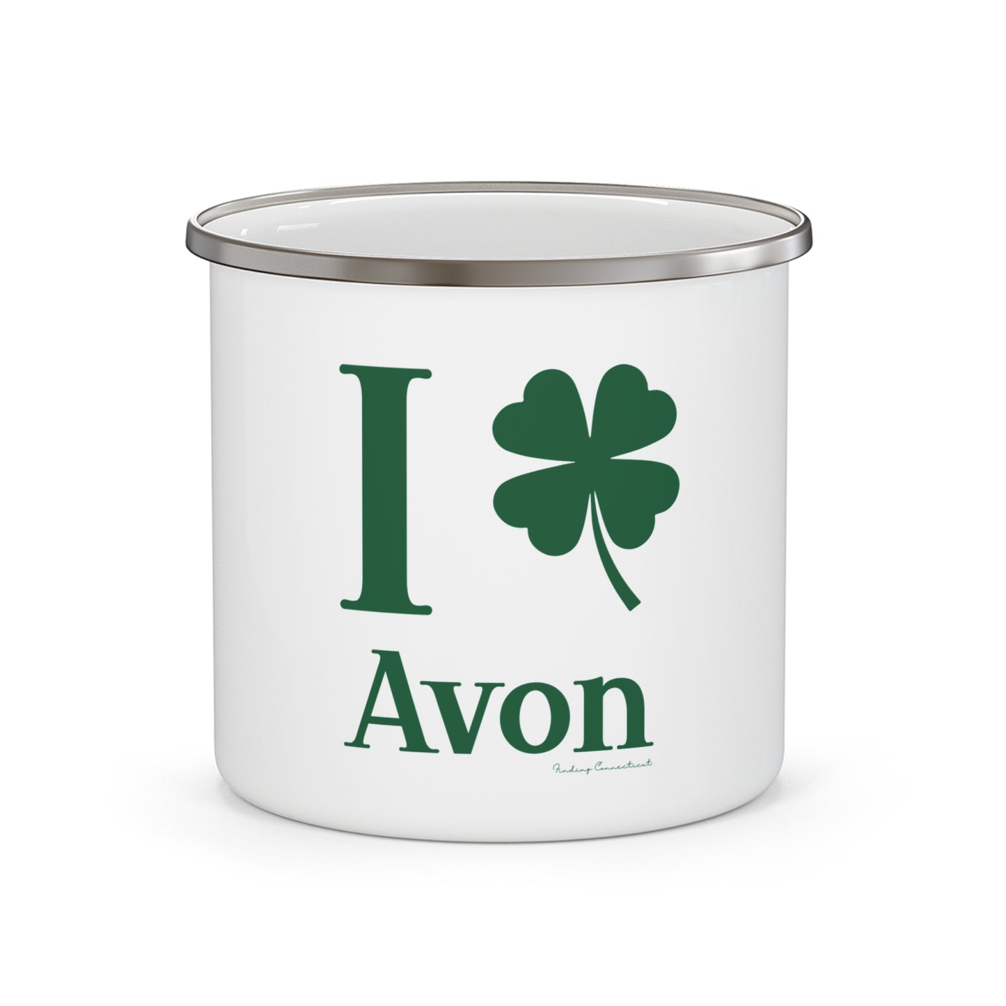 I Clover Avon Enamel Camping Mug