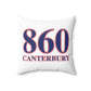 860 Canterbury Red, White & Blue Spun Polyester Square Pillow