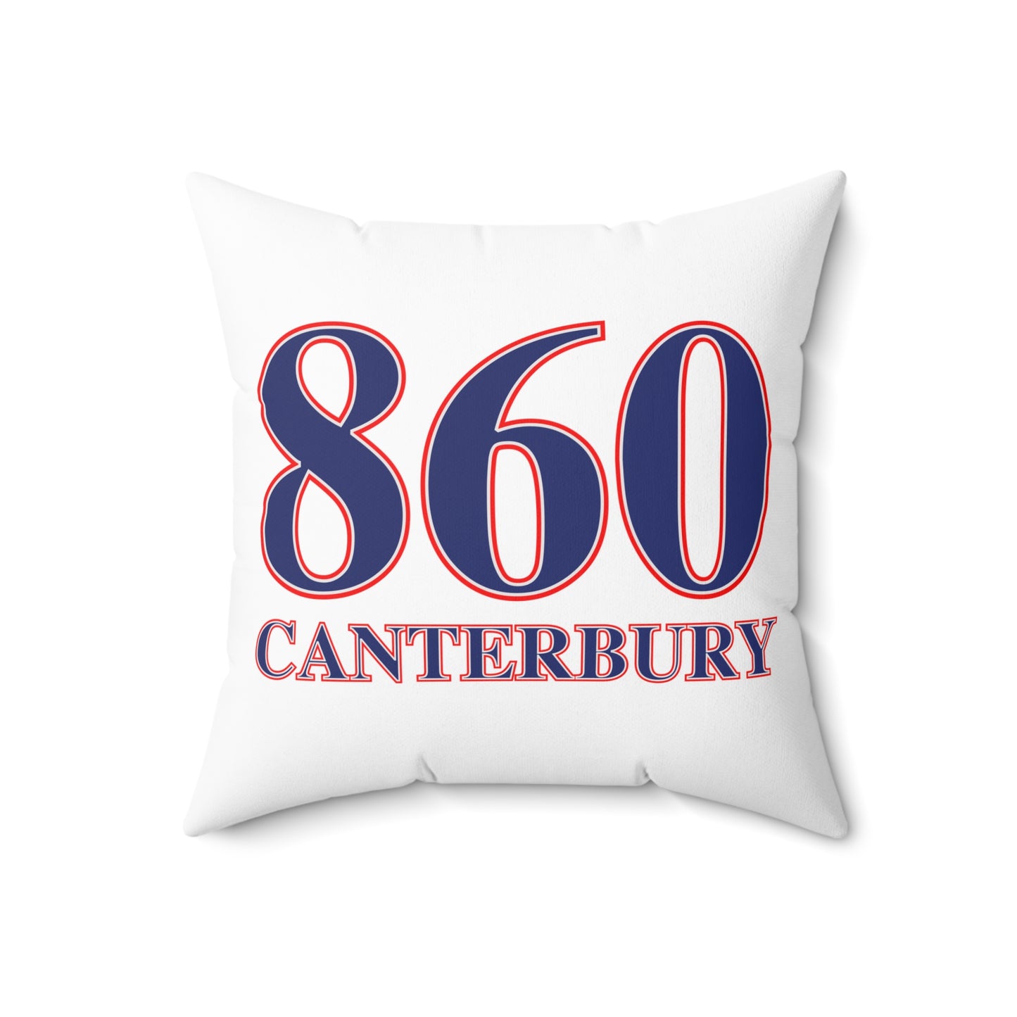 860 Canterbury Red, White & Blue Spun Polyester Square Pillow
