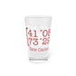 New Canaan Coordinates Pint Glass, 16oz