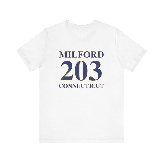 Milford 203 Connecticut Unisex Jersey Short Sleeve Tee