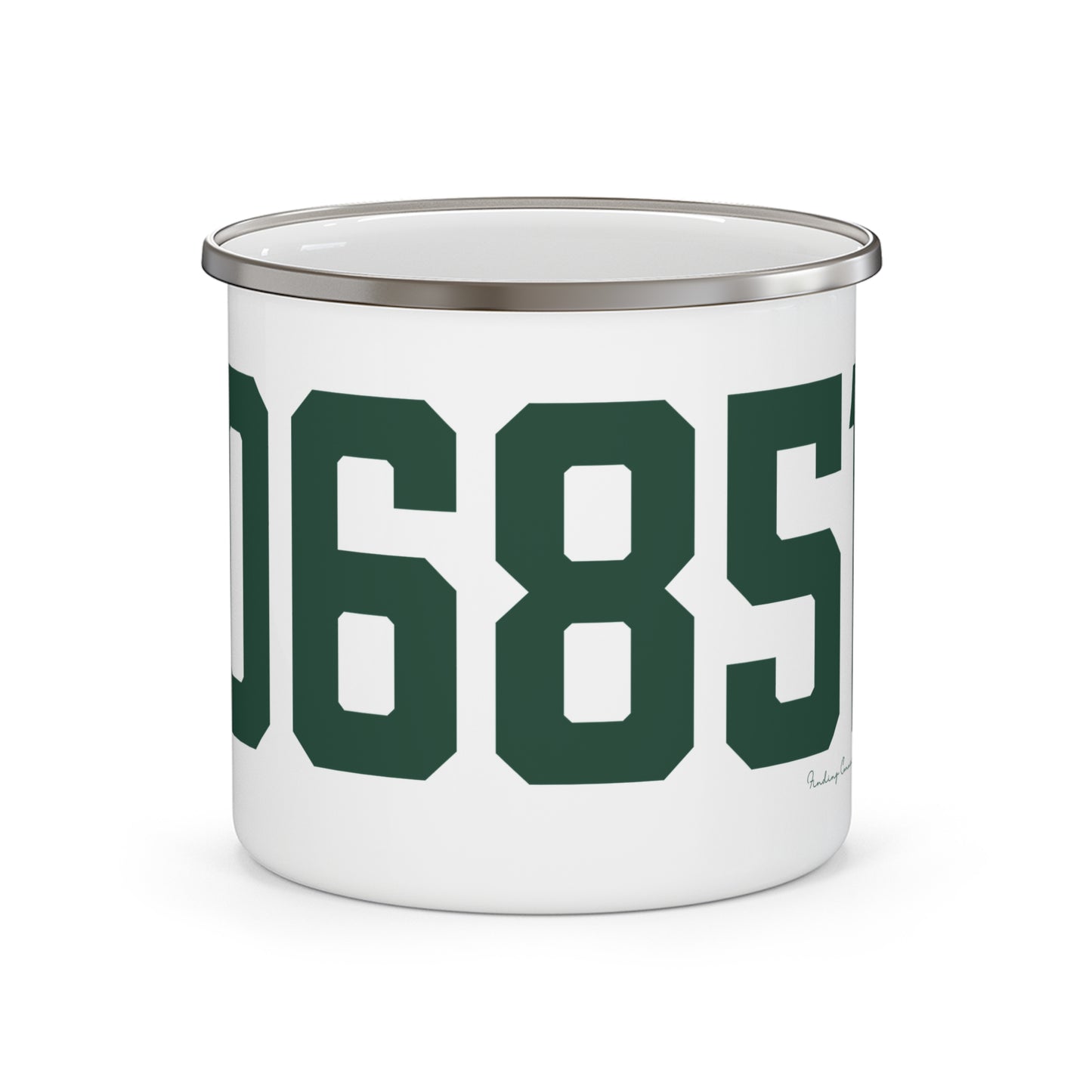 06851 Norwalk Connecticut Zip Code Enamel Camping Mug