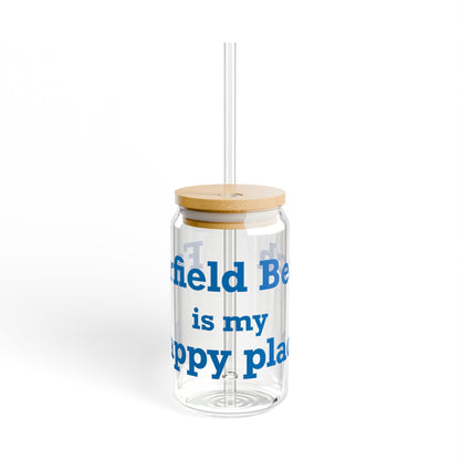Fairfield Beach is My Happy Place Sipper Glass, 16oz