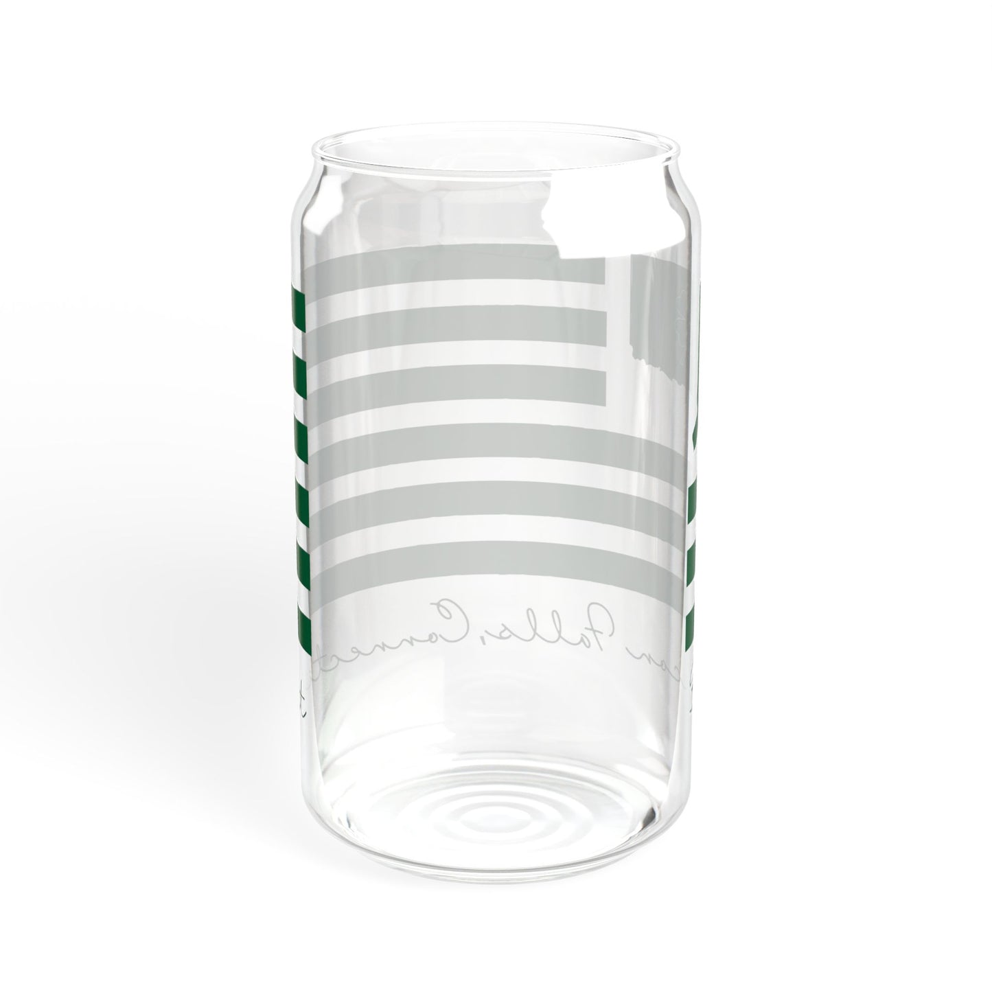 Beacon Falls Connecticut St. Patrick’s Day Flag Sipper Glass, 16oz