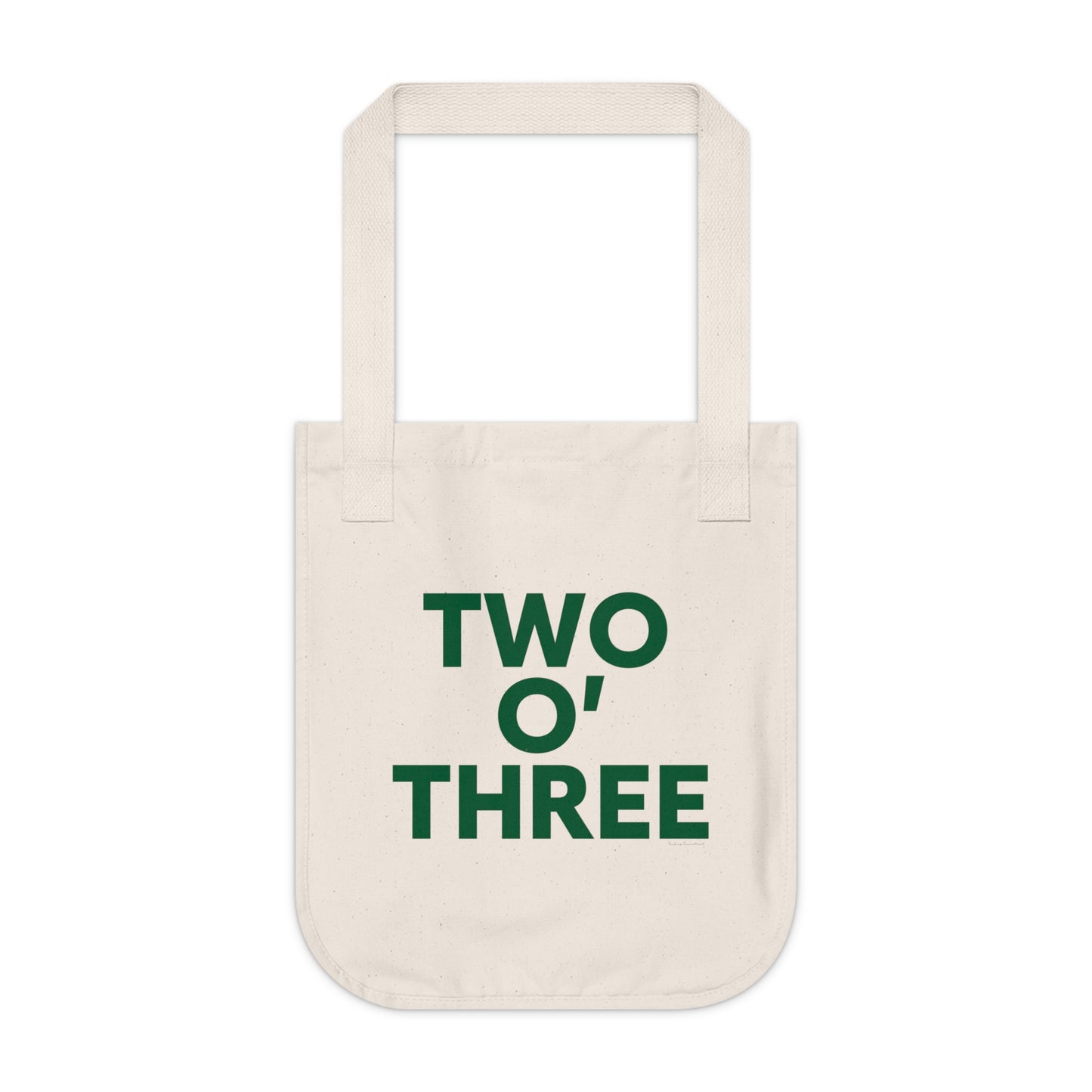 Two O’ Three Organic Canvas Tote Bag Lucky Green – St. Patrick’s Day
