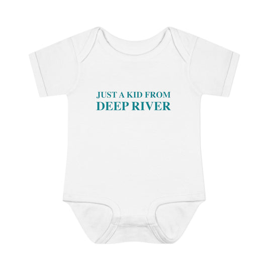 Just a kid from Deep River Infant Baby Rib Bodysuit
