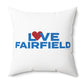 Love Fairfield Spun Polyester Square Pillow