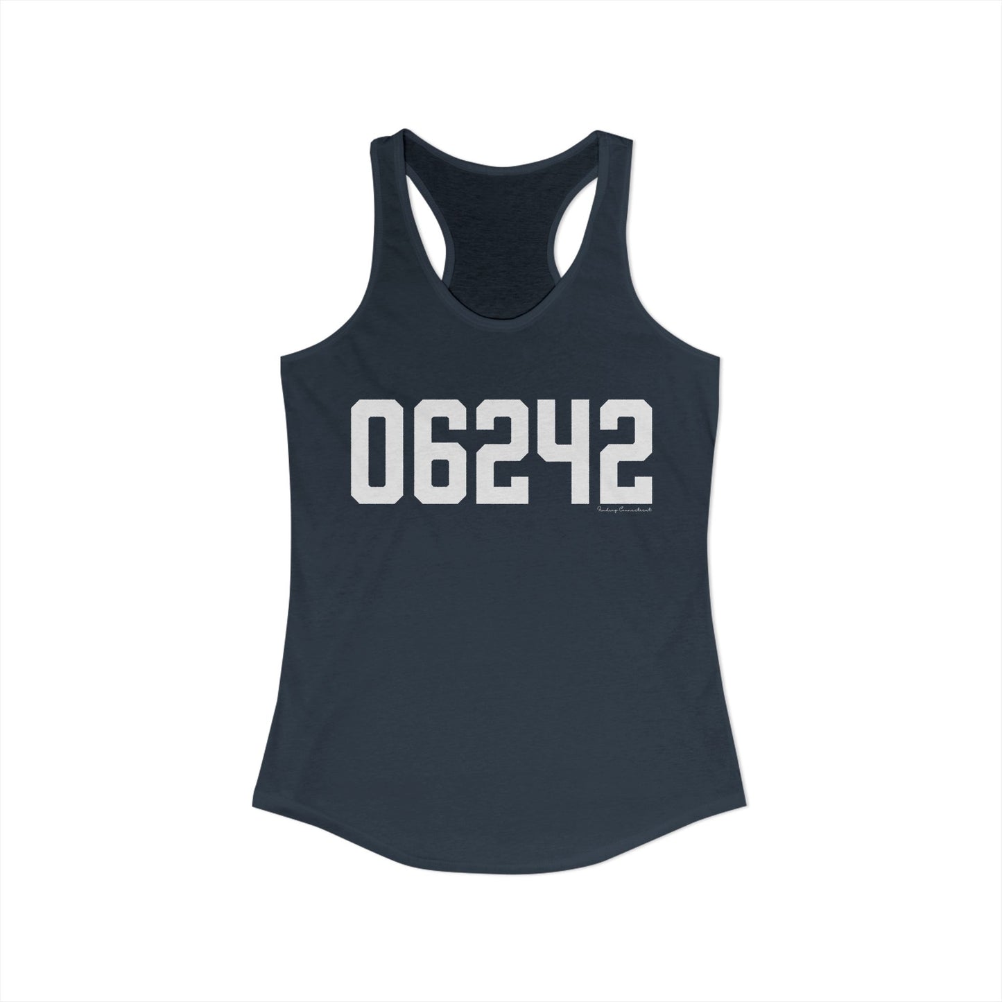 06242 Eastford CT Zip Code Women's Ideal Racerback Tank Top