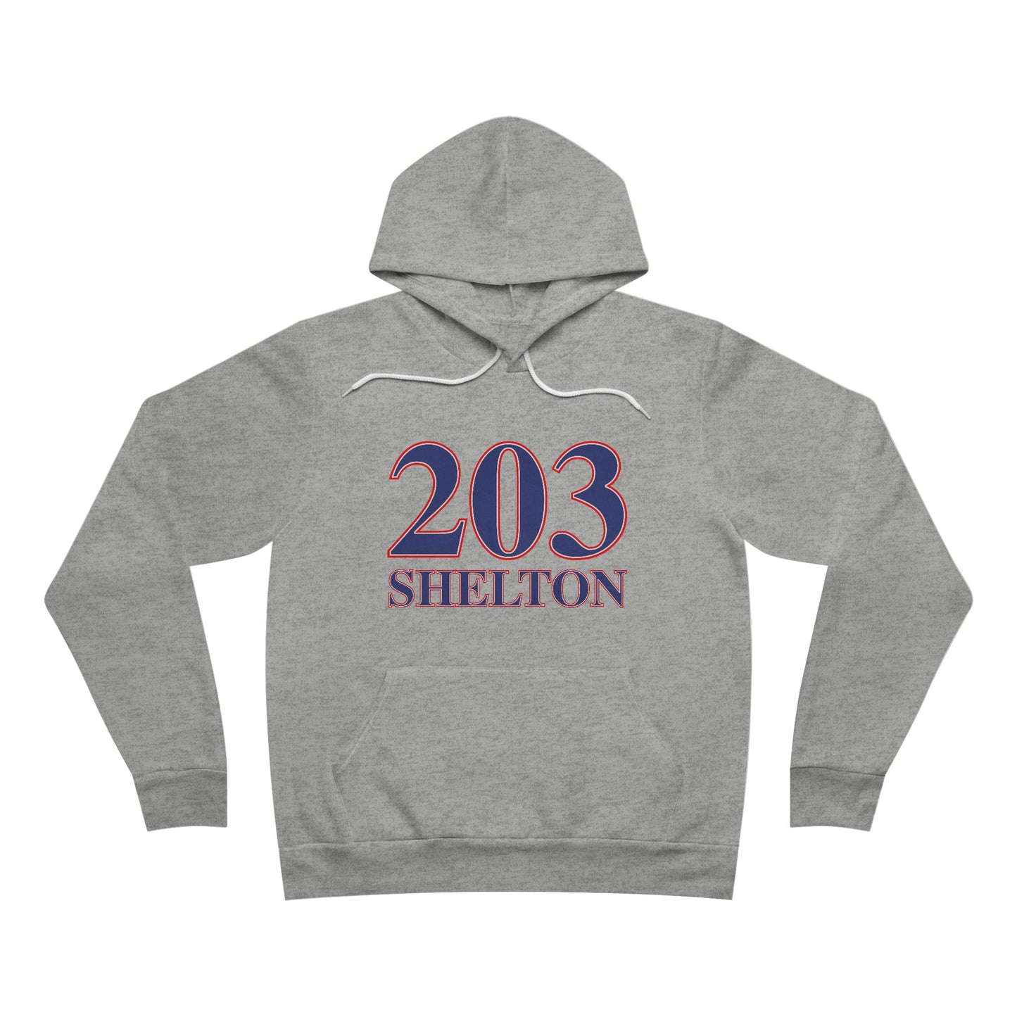 203 Shelton Red White & Blue Unisex Sponge Fleece Pullover Hoodie