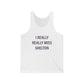 I Really Really Miss Shelton Unisex Jersey Tank