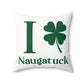 I Clover Naugatuck Spun Polyester Square Pillow