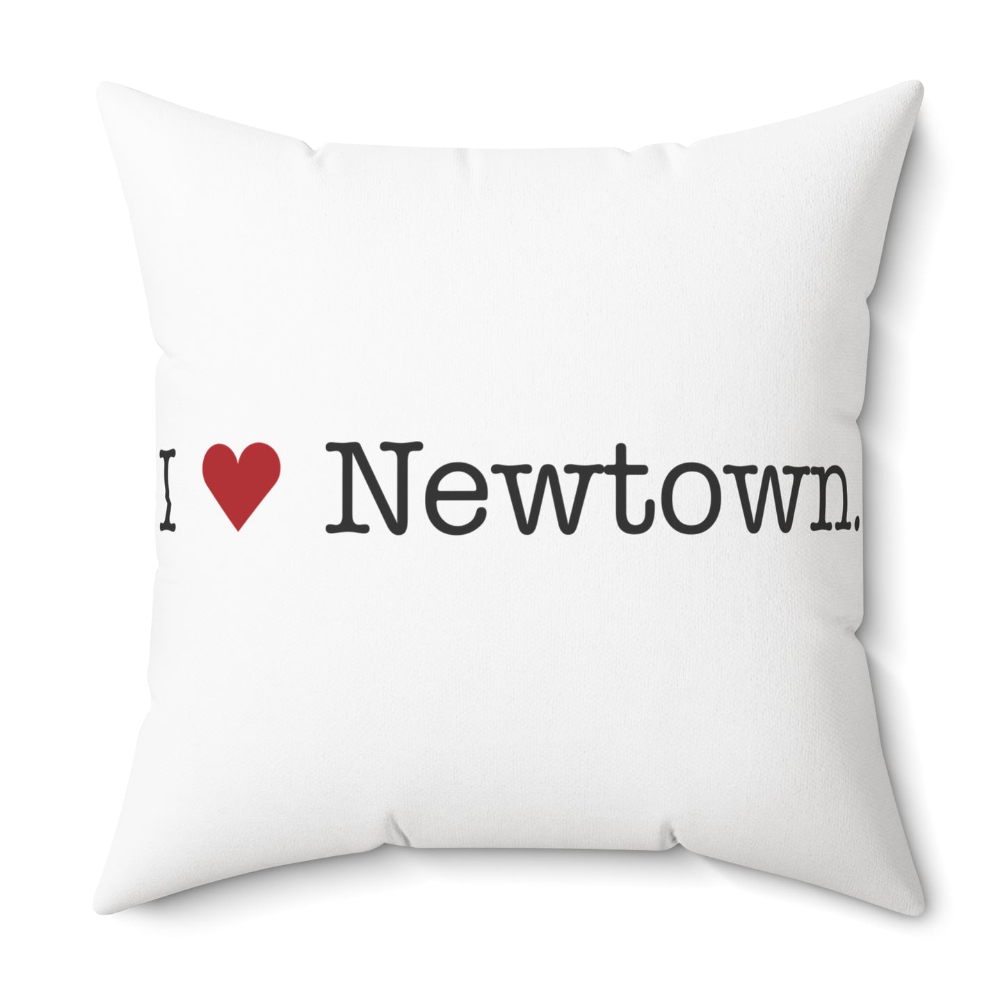 I Heart Newtown.  Spun Polyester Square Pillow