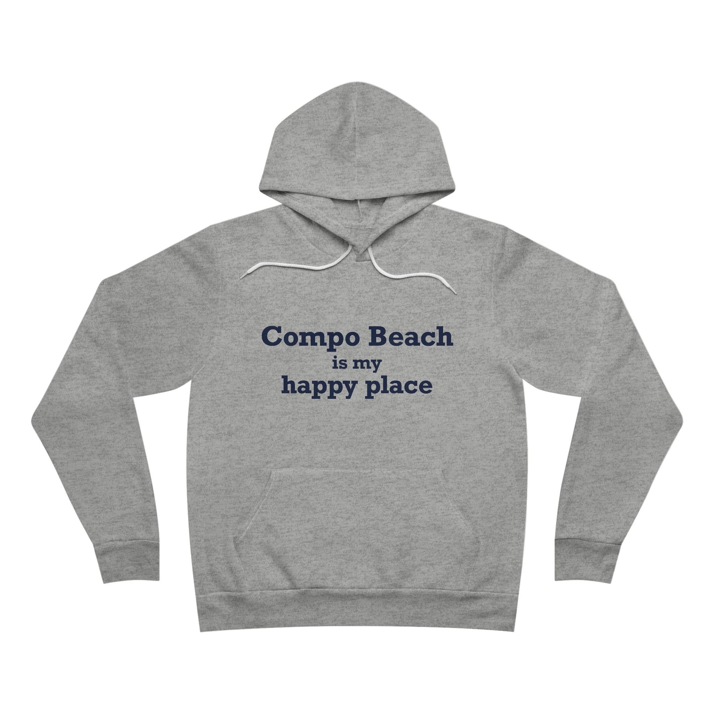 Compo Beach Is My Happy Place Unisex Sponge Fleece Pullover Hoodie Sweatshirt