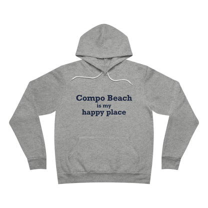 Compo Beach Is My Happy Place Unisex Sponge Fleece Pullover Hoodie Sweatshirt