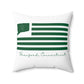 Branford Connecticut St. Patrick’s Day Flag Spun Polyester Square Pillow