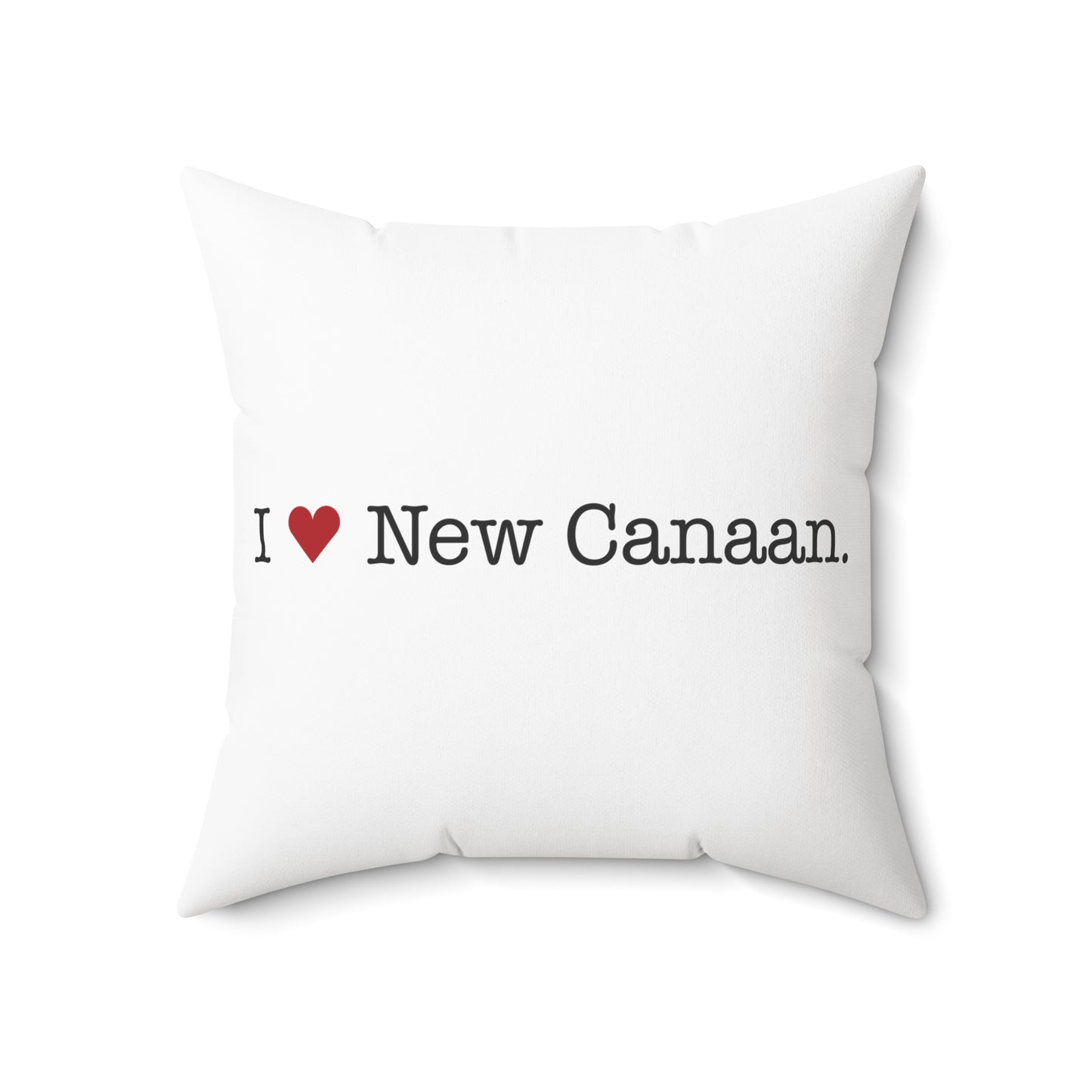 I Heart New Canaan. Spun Polyester Square Pillow