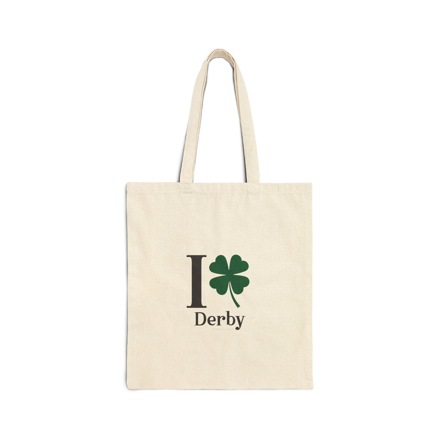 I Clover Derby Cotton Canvas Tote Bag