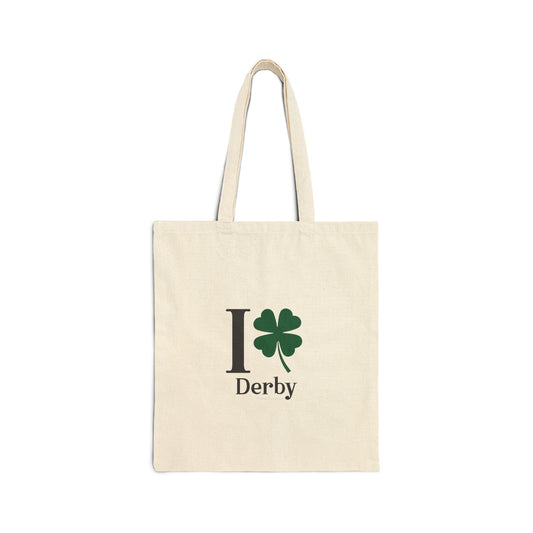 I Clover Derby Cotton Canvas Tote Bag