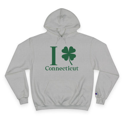 I Clover Connecticut (Green) Champion Hoodie