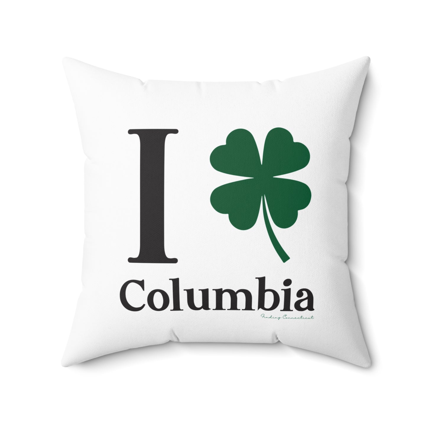 I Clover Columbia Spun Polyester Square Pillow