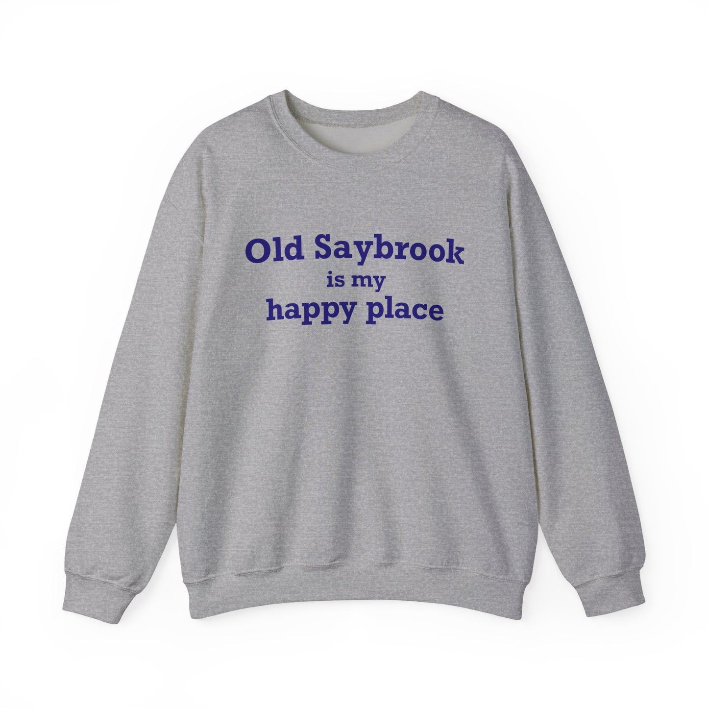 Old Saybrook is My Happy Place Unisex Heavy Blend™ Crewneck Sweatshirt
