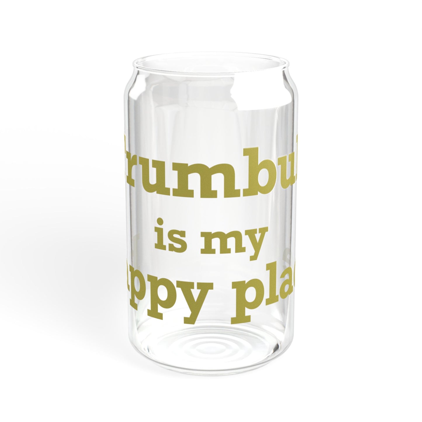 Trumbull Is My Happy Place Sipper Glass, 16oz