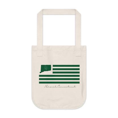 Norwich Connecticut St. Patrick’s Day Flag Organic Canvas Tote Bag