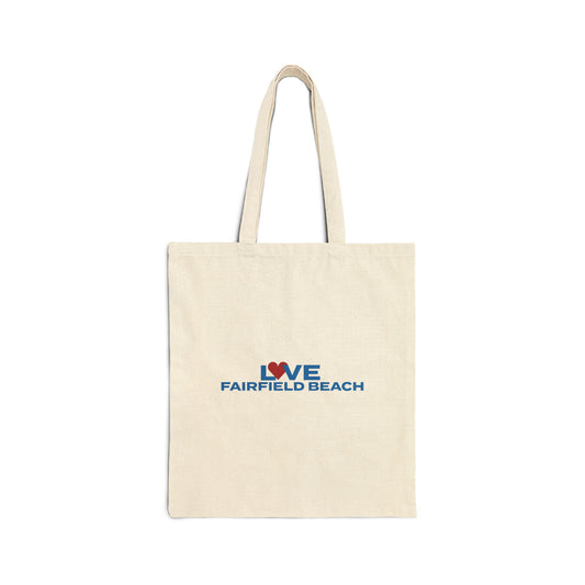 Love Fairfield Beach Cotton Canvas Tote Bag