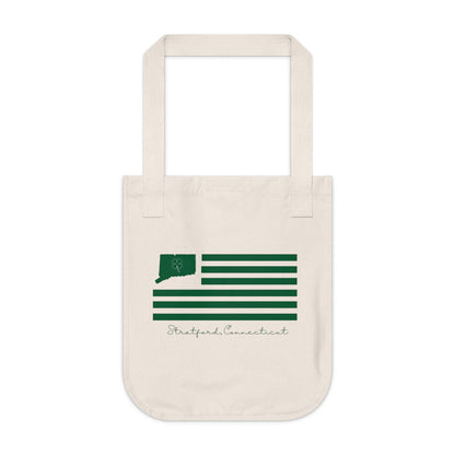 Stratford Connecticut St Patrick’s Day Flag Organic Canvas Tote Bag