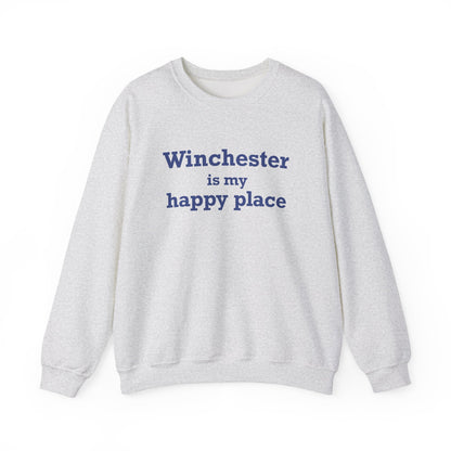 Winchester is My Happy Place Unisex Heavy Blend™ Crewneck Sweatshirt