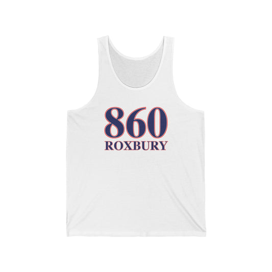 860 Roxbury Red White & Blue Unisex Jersey Tank Top