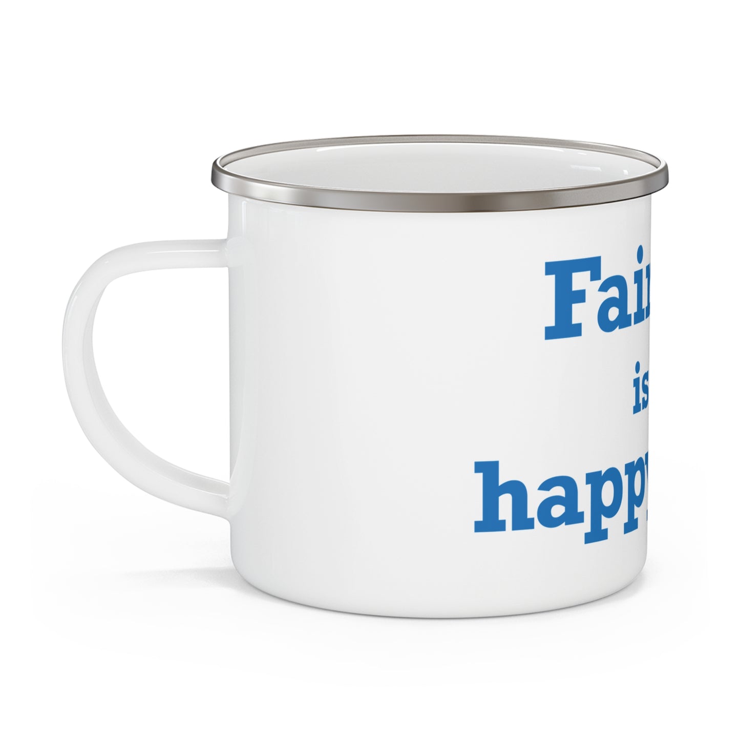 Fairfield Is My Happy Place Enamel Camping Mug