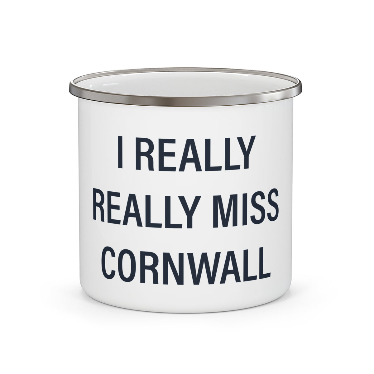 I Really Really Miss Cornwall Enamel Camping Mug