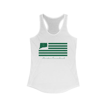 Meriden Connecticut St Patrick’s Day Flag Women's Ideal Racerback Tank Top