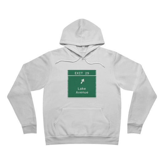 Vintage Merritt Parkway Exit 29 Sign Unisex Sponge Fleece Pullover Hoodie