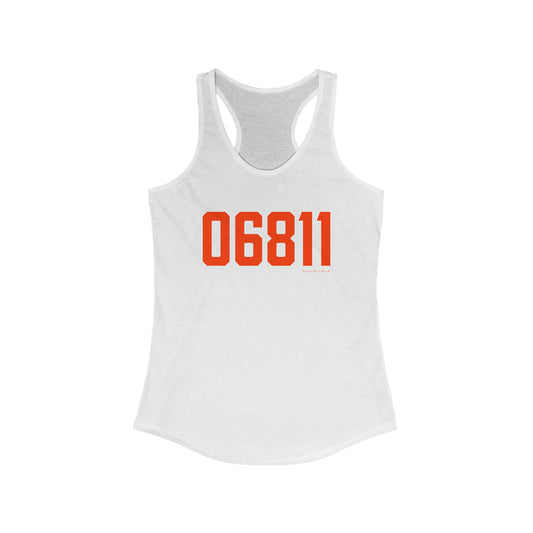 06811 Danbury Connecticut Zip Code Women's Ideal Racerback Tank Top