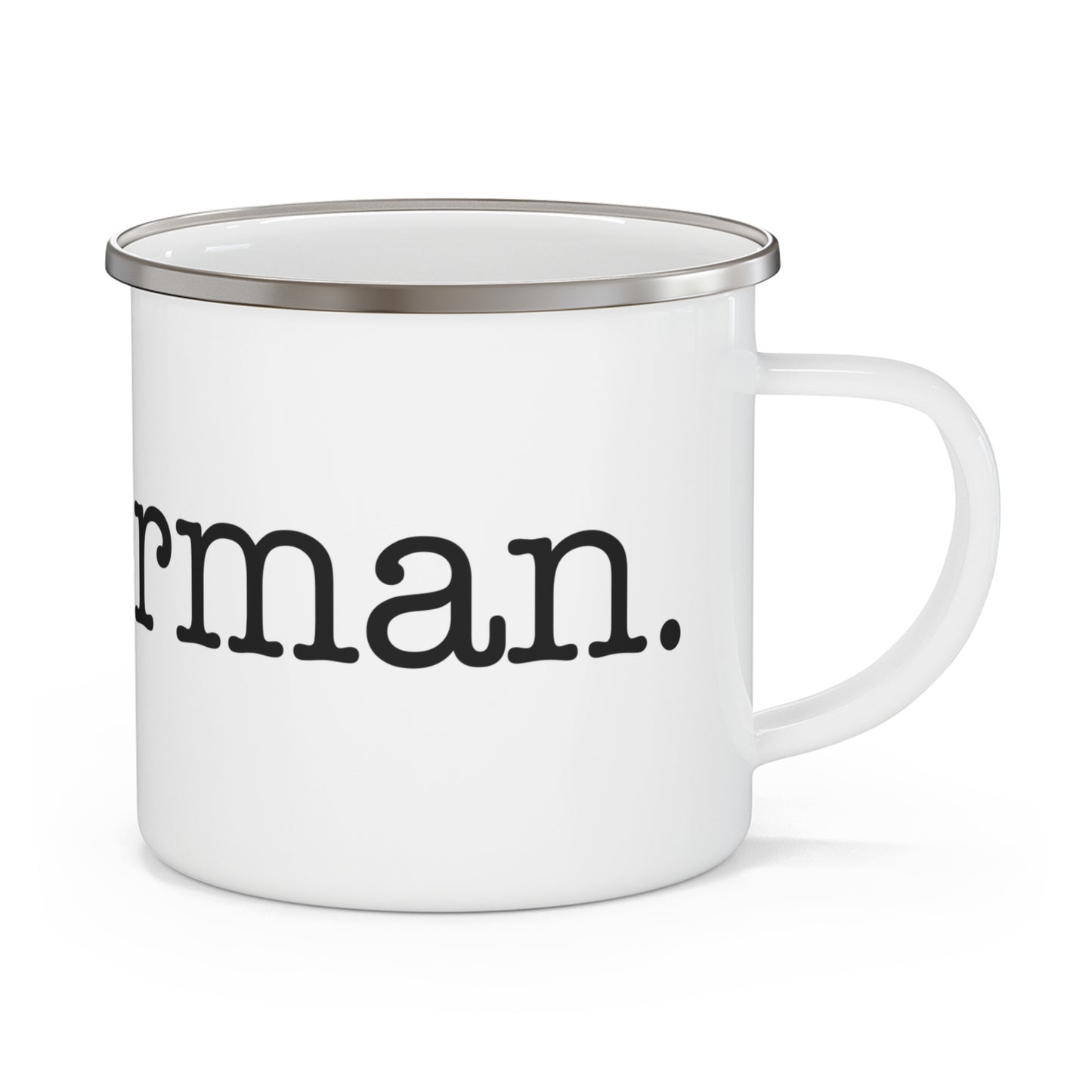 I Heart Sherman. Enamel Camping Mug