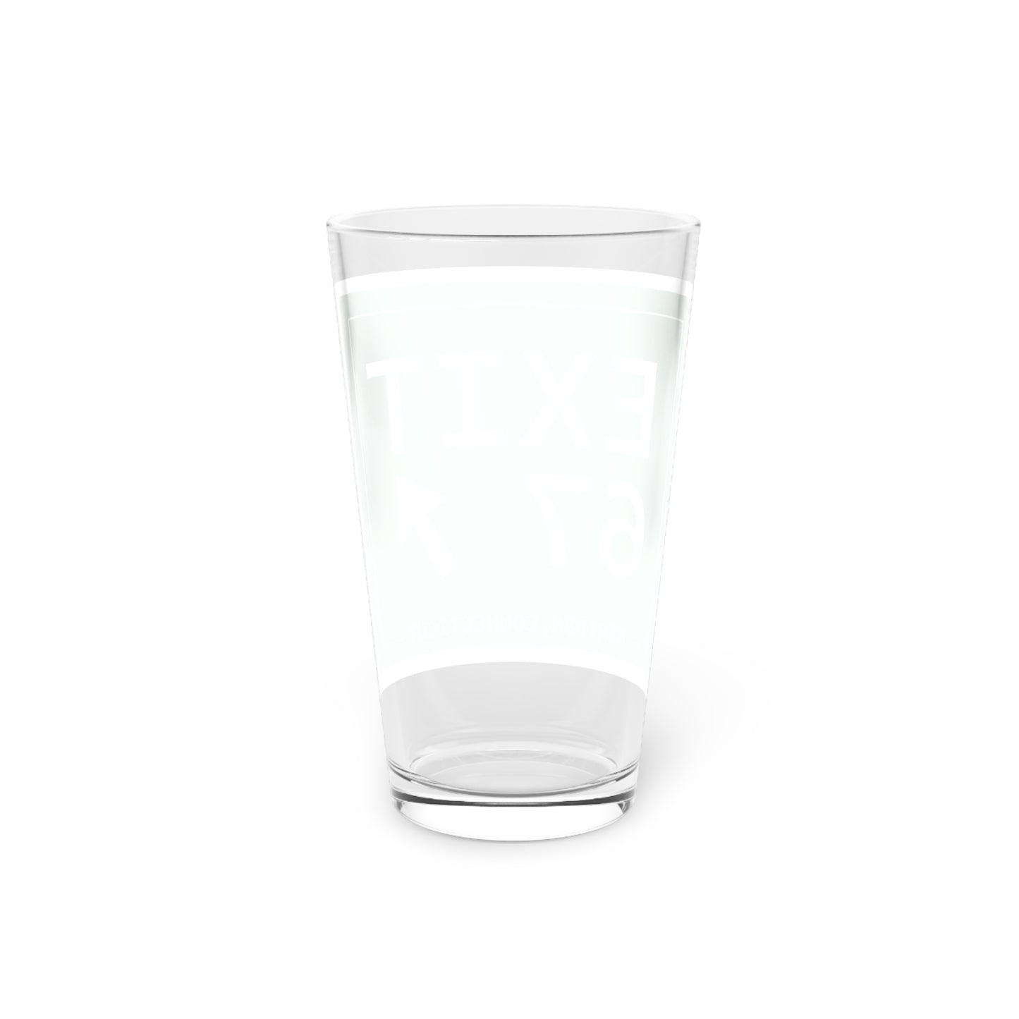 Vintage Exit 67 WCP Sign Pint Glass, 16oz