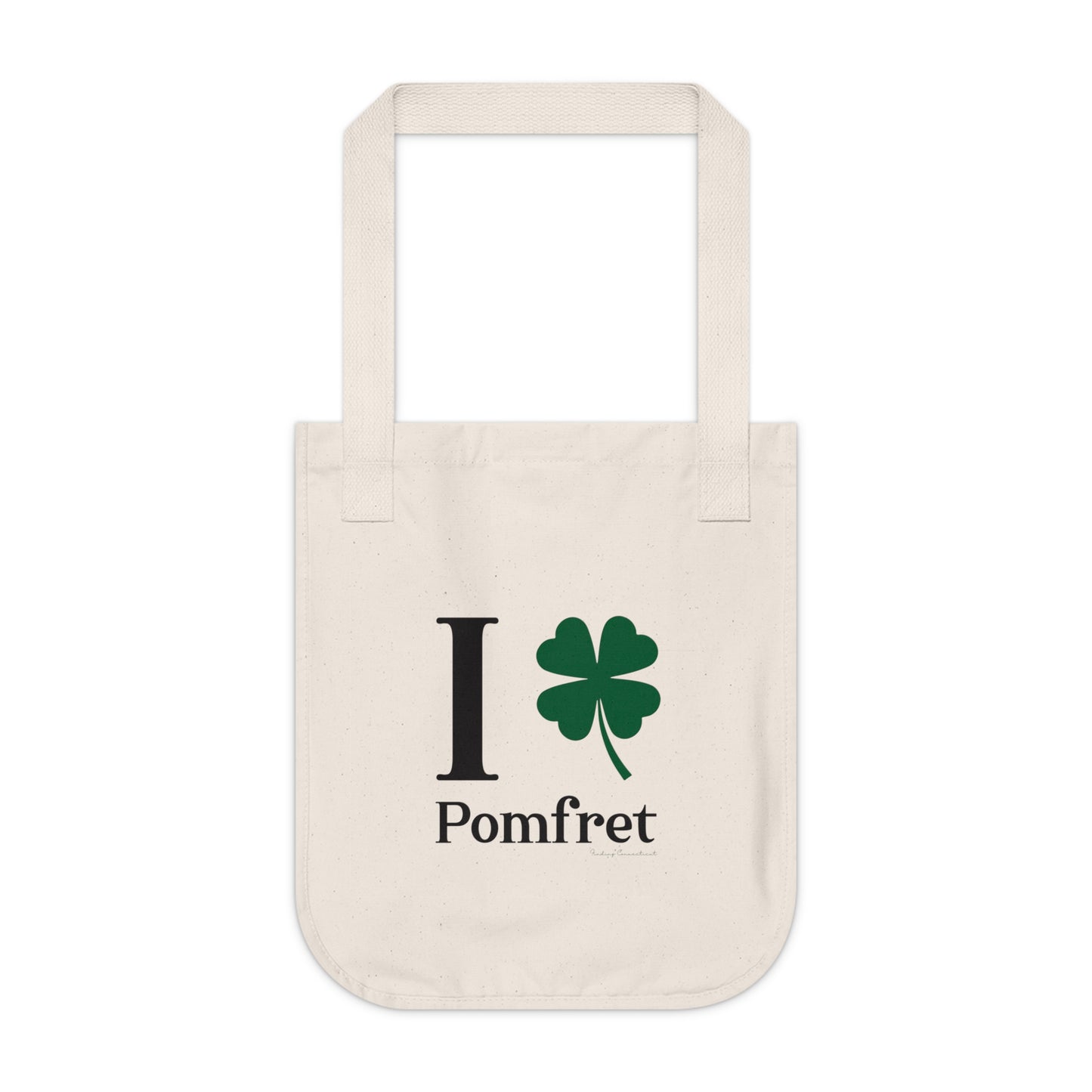 I Clover Pomfret Organic Canvas Tote Bag