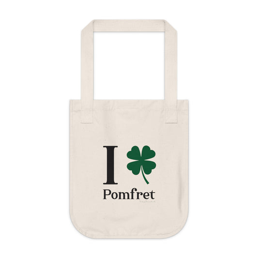 I Clover Pomfret Organic Canvas Tote Bag