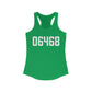 06468 Monroe Connecticut Zip Code Women's Ideal Racerback Tank Top